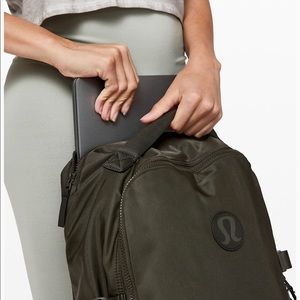 lululemon athletica Bags - New Crew dark olive backpack . 22L Brand new ! lululemon athletica Bags - New Crew dark olive backpack . 22L Brand new !